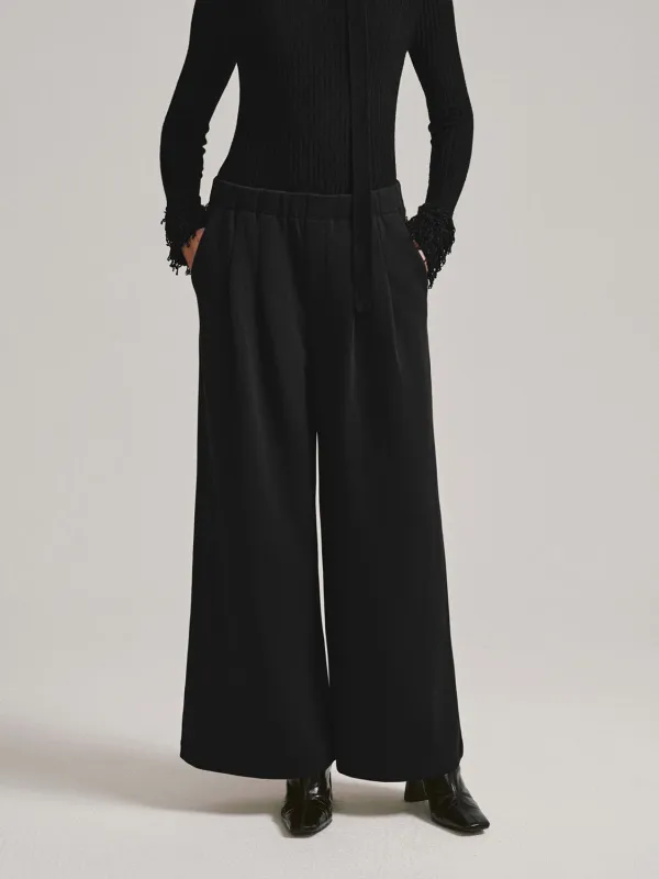 Pleated Wide Leg Pants sold by Urban Revivo