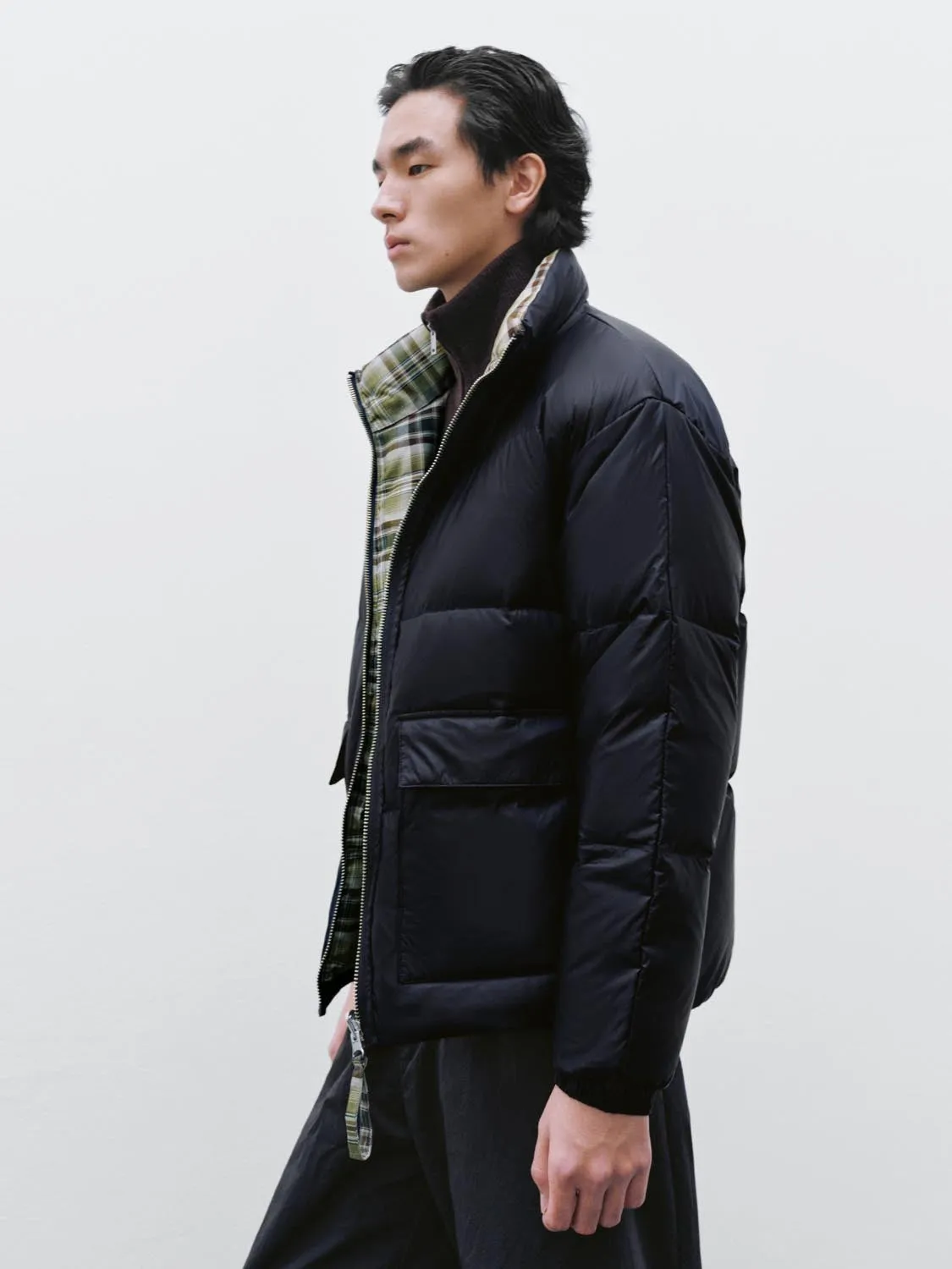 Mock Neck Quilted Down Jackets sold by Urban Revivo product image thumbnail 2