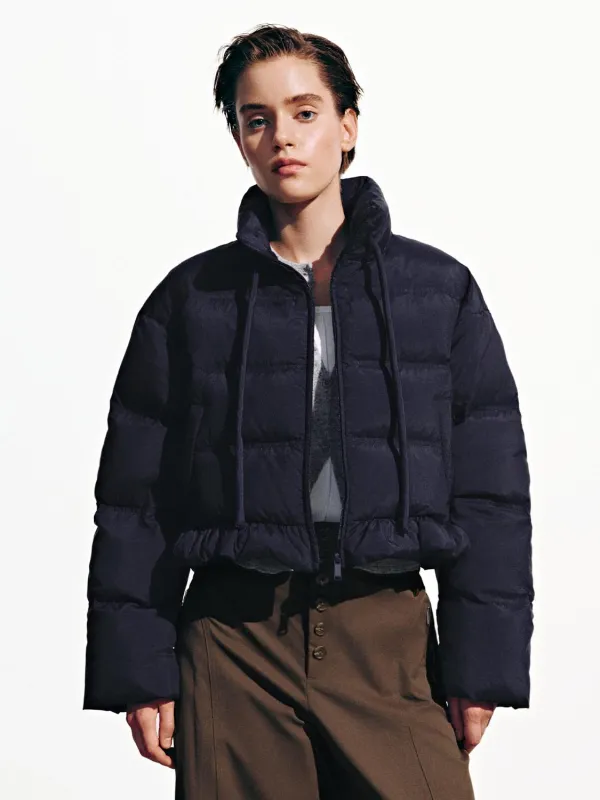Mock Neck Quilted Down Jackets sold by Urban Revivo