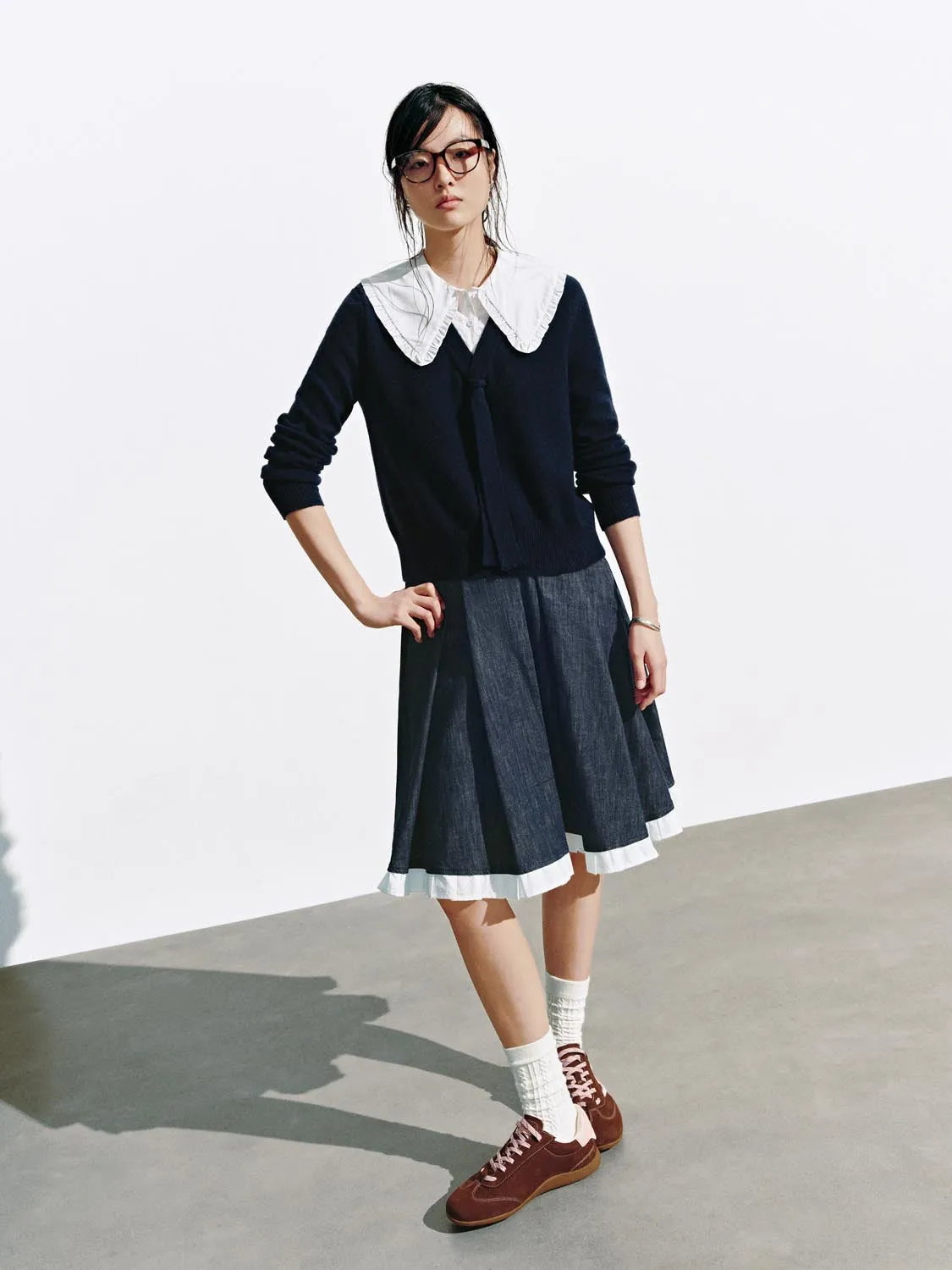 2 In 1 Collared Long Sleeve Knitted T-Shirts sold by Urban Revivo product image thumbnail 5