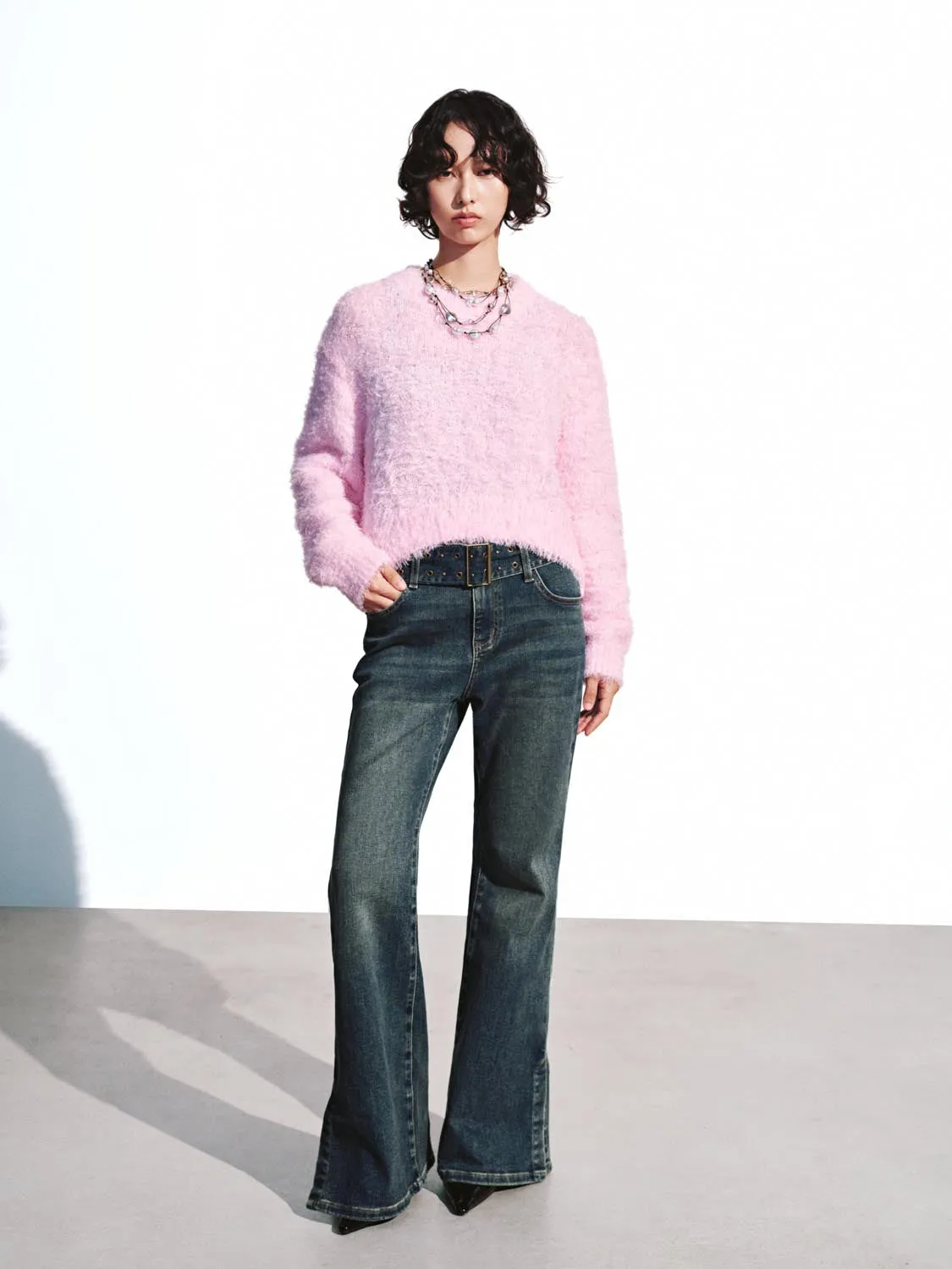 Crew Neck Long Sleeve Knitted T-Shirts sold by Urban Revivo product image thumbnail 4