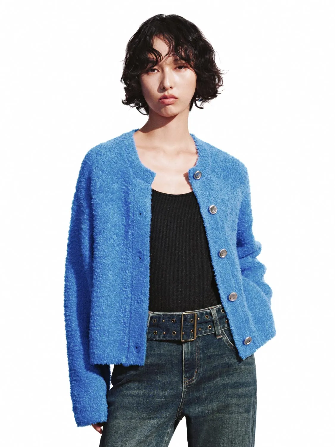 Crew Neck Knitted Cardigans sold by Urban Revivo