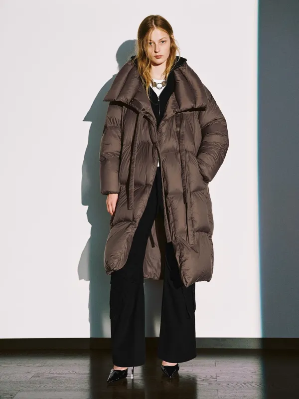 Large Collar Oversize Down Jackets sold by Urban Revivo