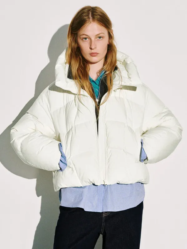 Hooded Funnel Neck Down Jackets sold by Urban Revivo