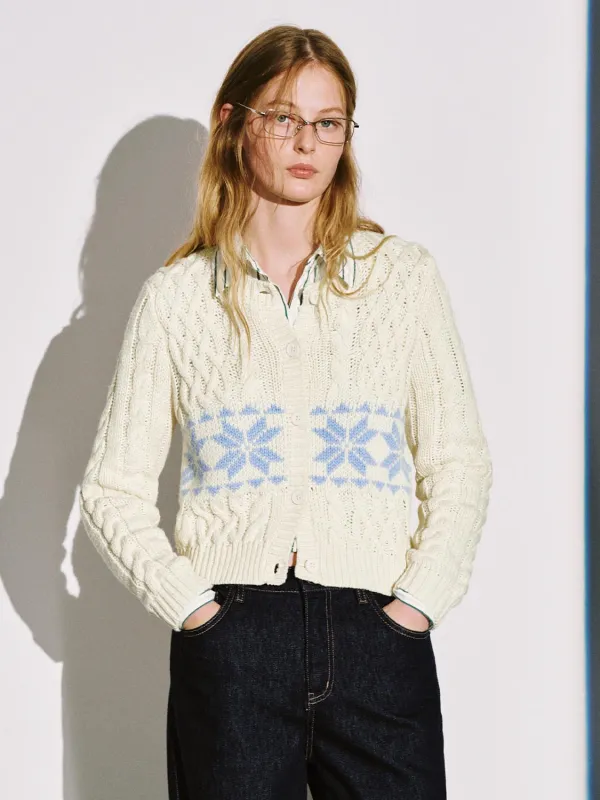 Crew Neck Braid Knitted Cardigans sold by Urban Revivo