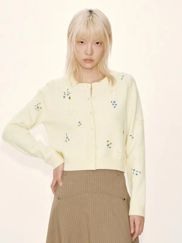 Bow Embellished Knitted Cardigans sold by Urban Revivo