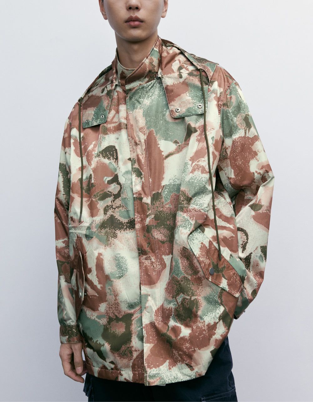 Printed Hooded Trench Coat sold by Urban Revivo product image thumbnail 2
