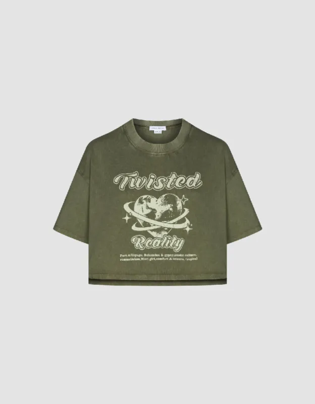 Printed Crew Neck T-Shirt sold by Urban Revivo