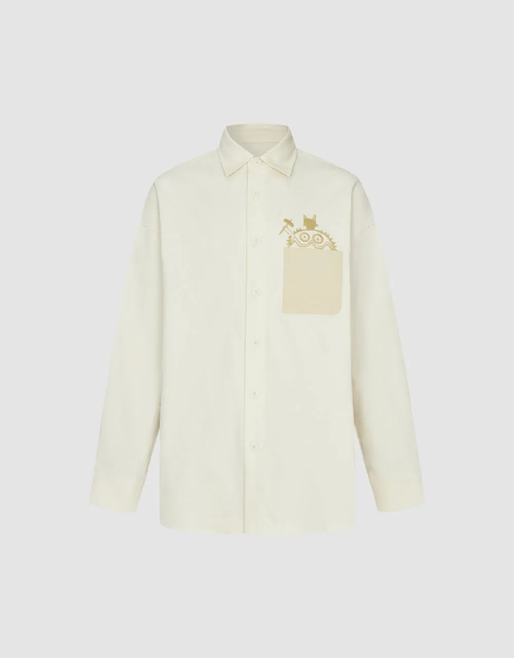 Printed Oversized Shirt sold by Urban Revivo product image thumbnail 3