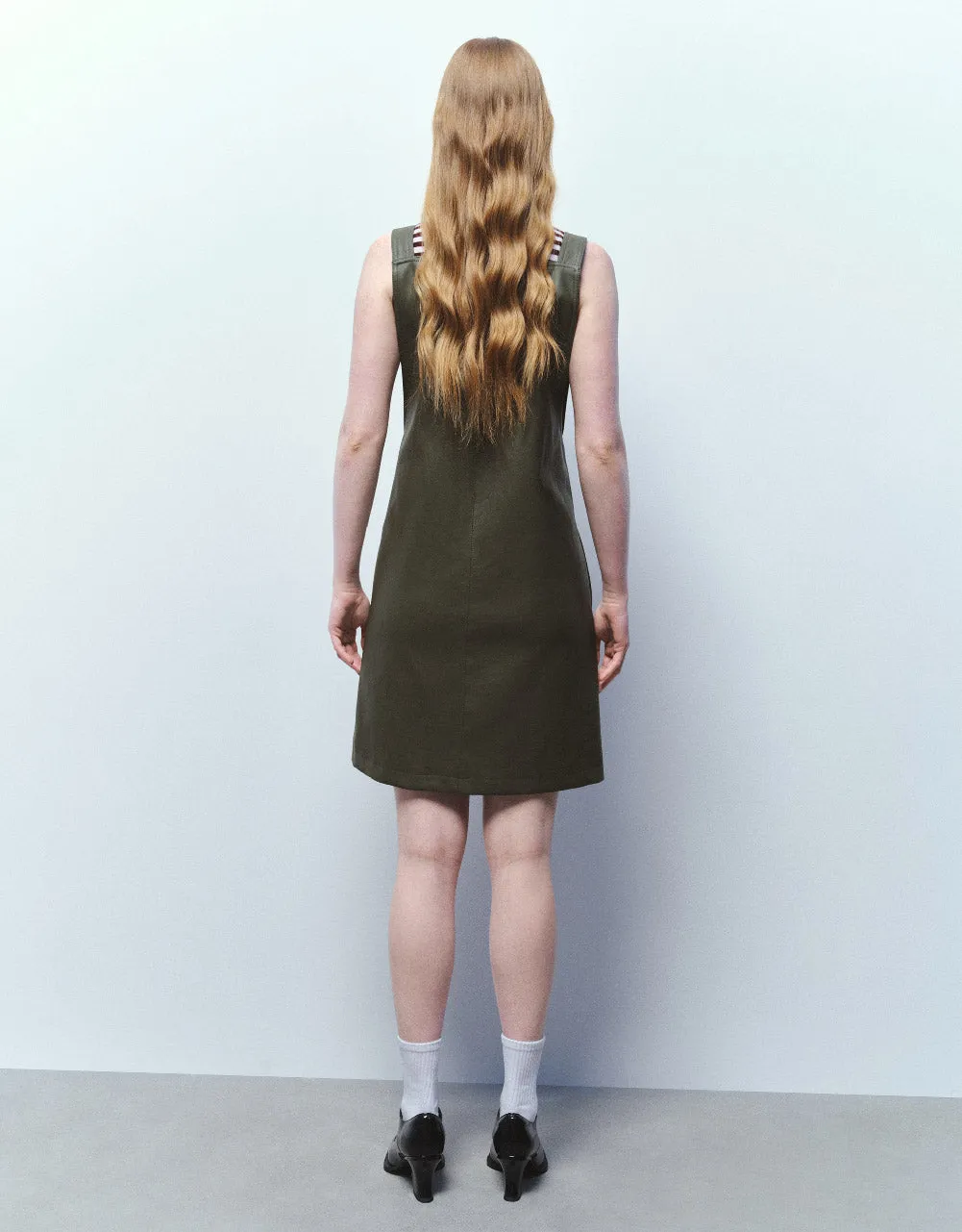 Sleeveless Square-Cut Collar A-Line Dress sold by Urban Revivo product image thumbnail 4