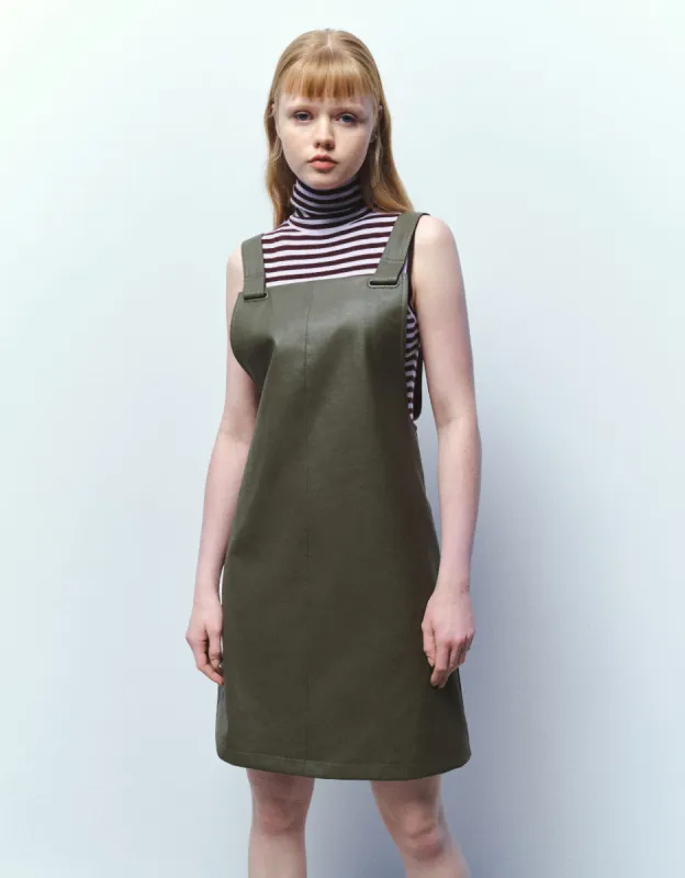 Sleeveless Square-Cut Collar A-Line Dress sold by Urban Revivo