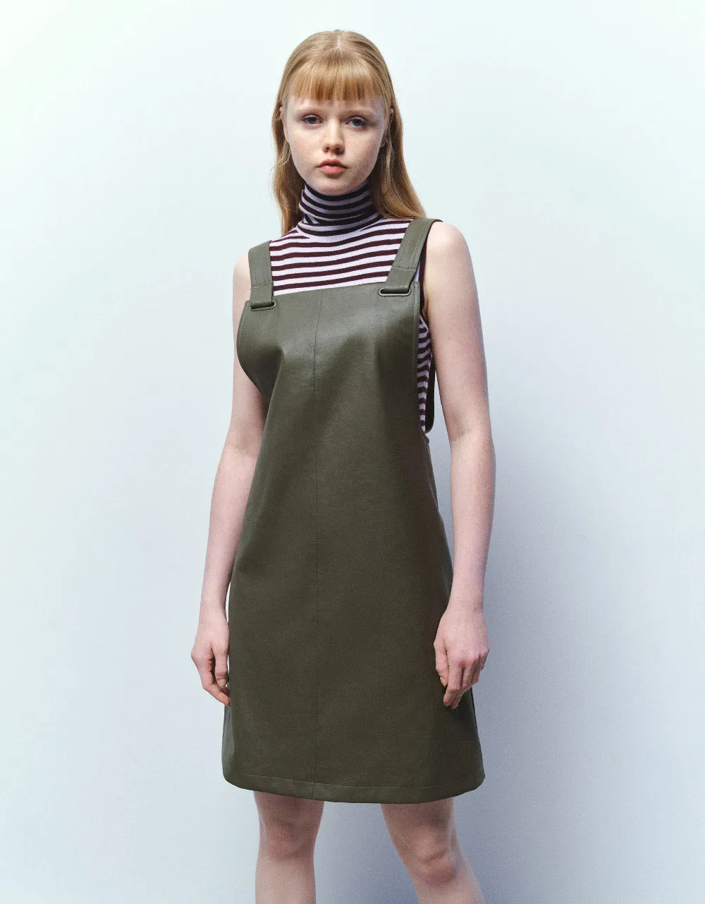 Sleeveless Square-Cut Collar A-Line Dress sold by Urban Revivo