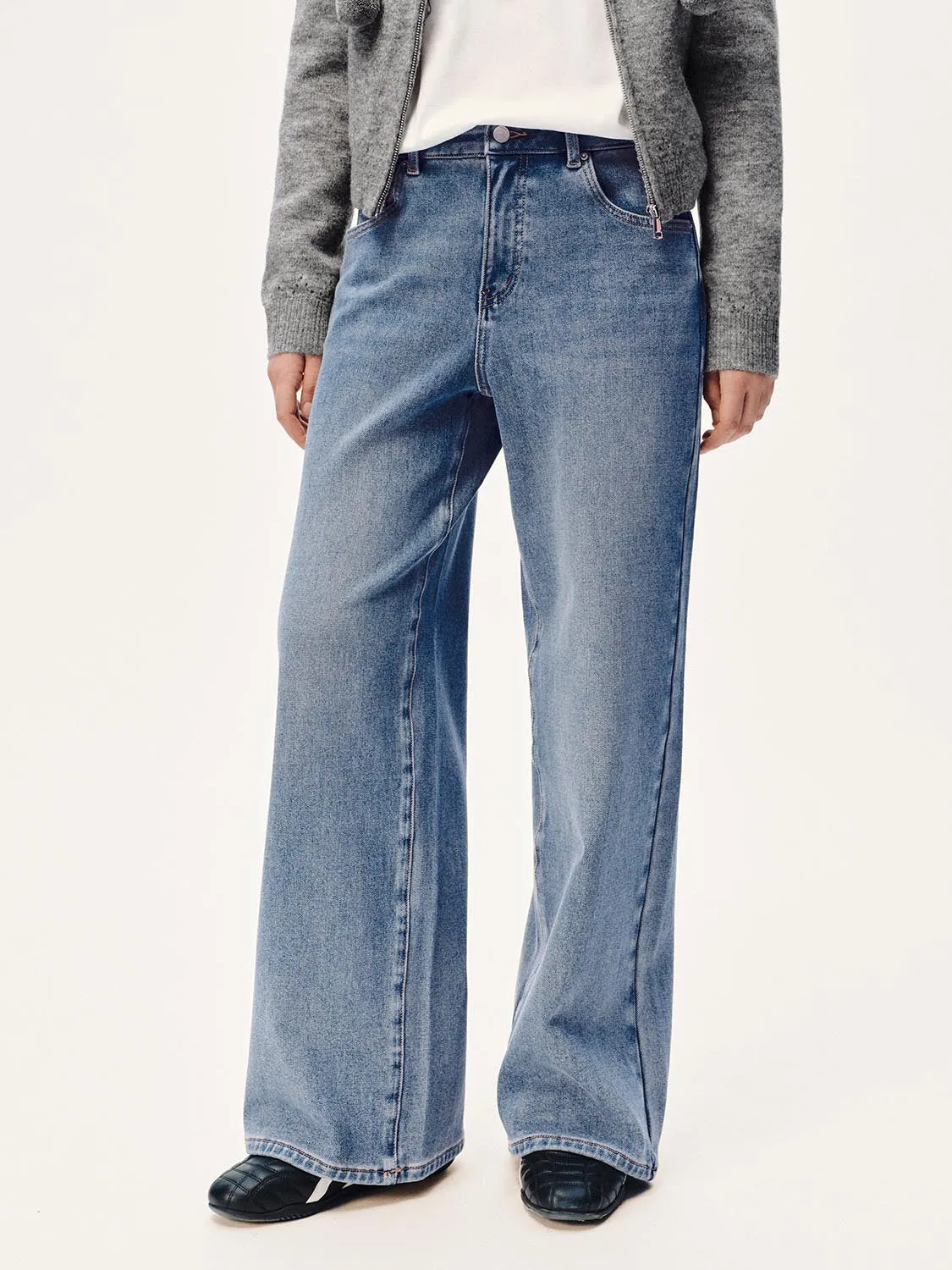 Wide Leg Jeans sold by Urban Revivo