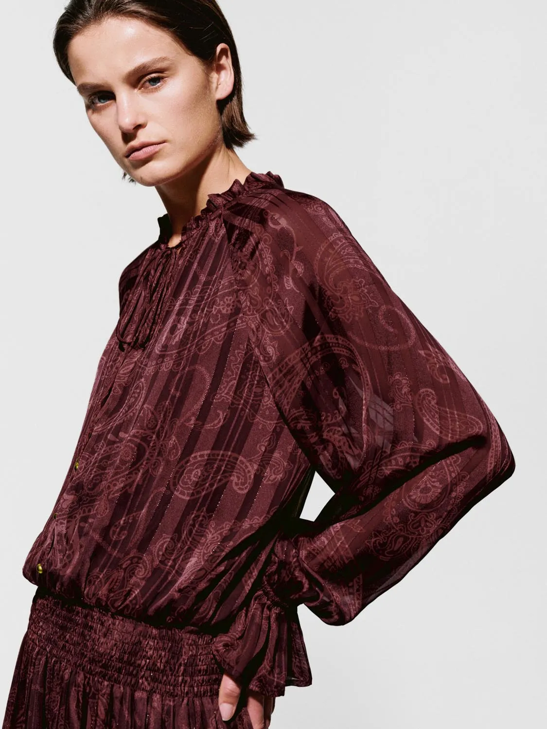 Ruffle Floral Skater Maxi Dresses sold by Urban Revivo product image thumbnail 3