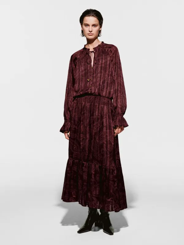 Ruffle Floral Skater Maxi Dresses sold by Urban Revivo