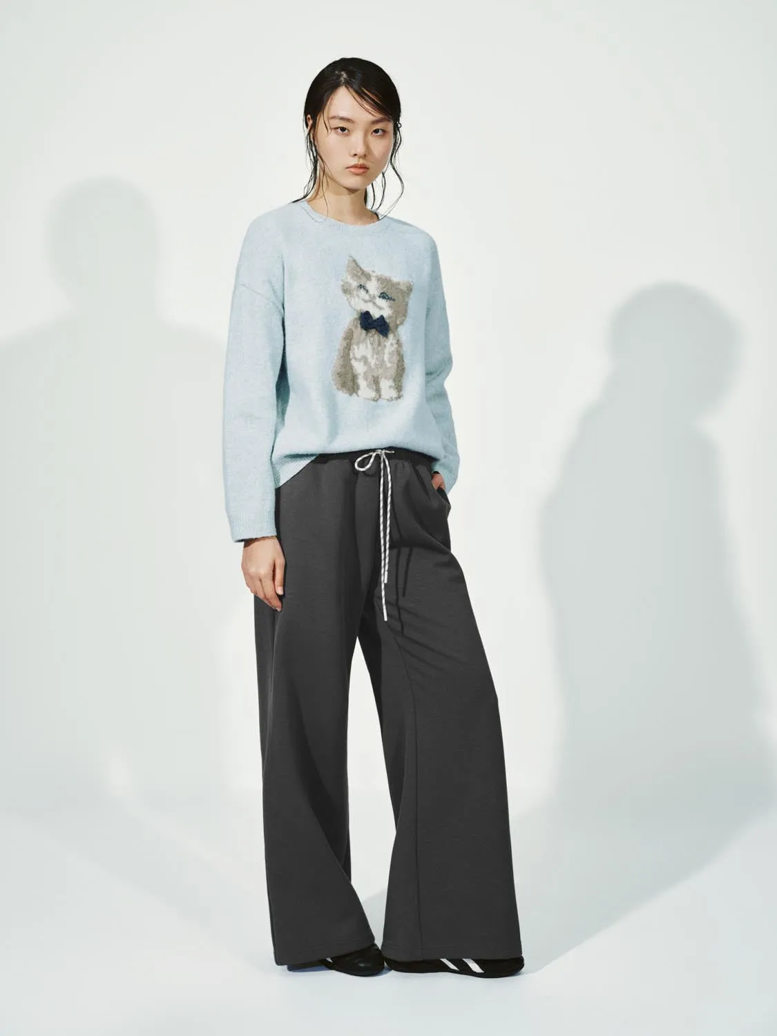 Intarsia Long Sleeve Knitted T-Shirts sold by Urban Revivo product image thumbnail 5