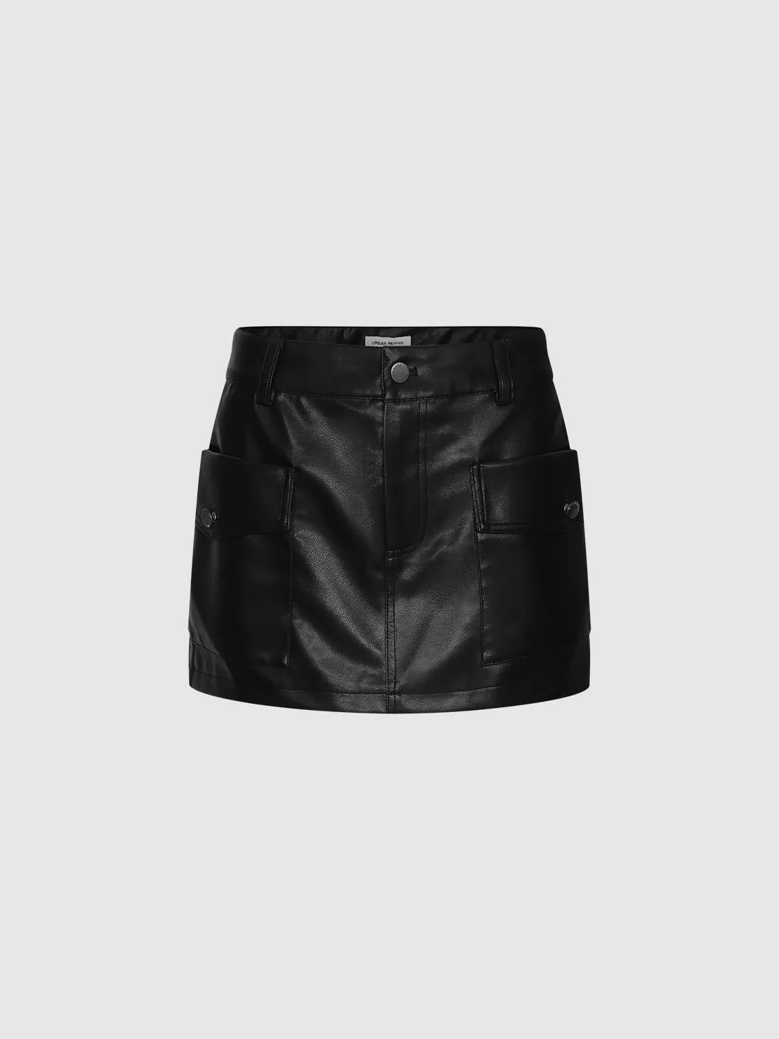 Faux Leather Straight Mini Skirts sold by Urban Revivo product image thumbnail 2