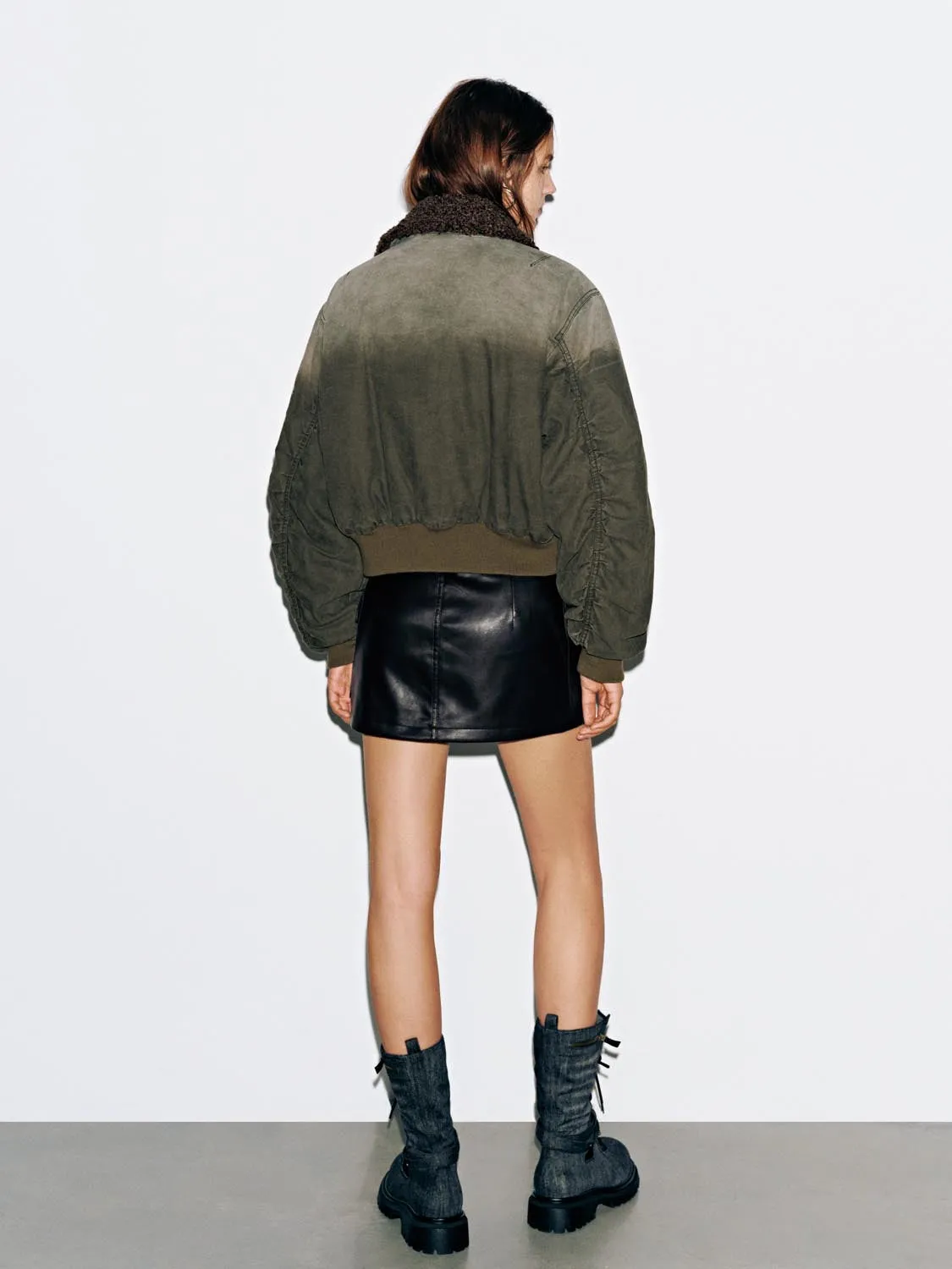 Faux Leather Straight Mini Skirts sold by Urban Revivo product image thumbnail 5