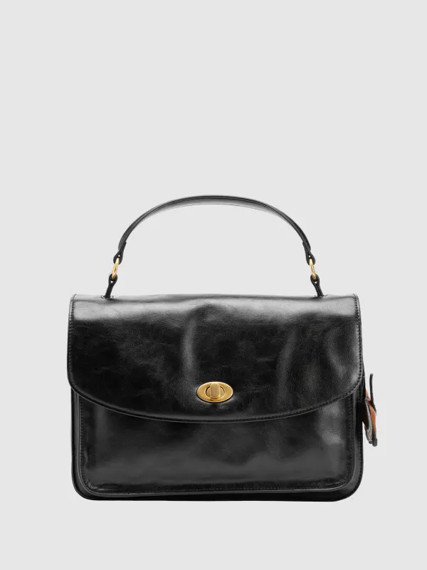 Faux Leather Handle Shoulder Satchel Bags sold by Urban Revivo
