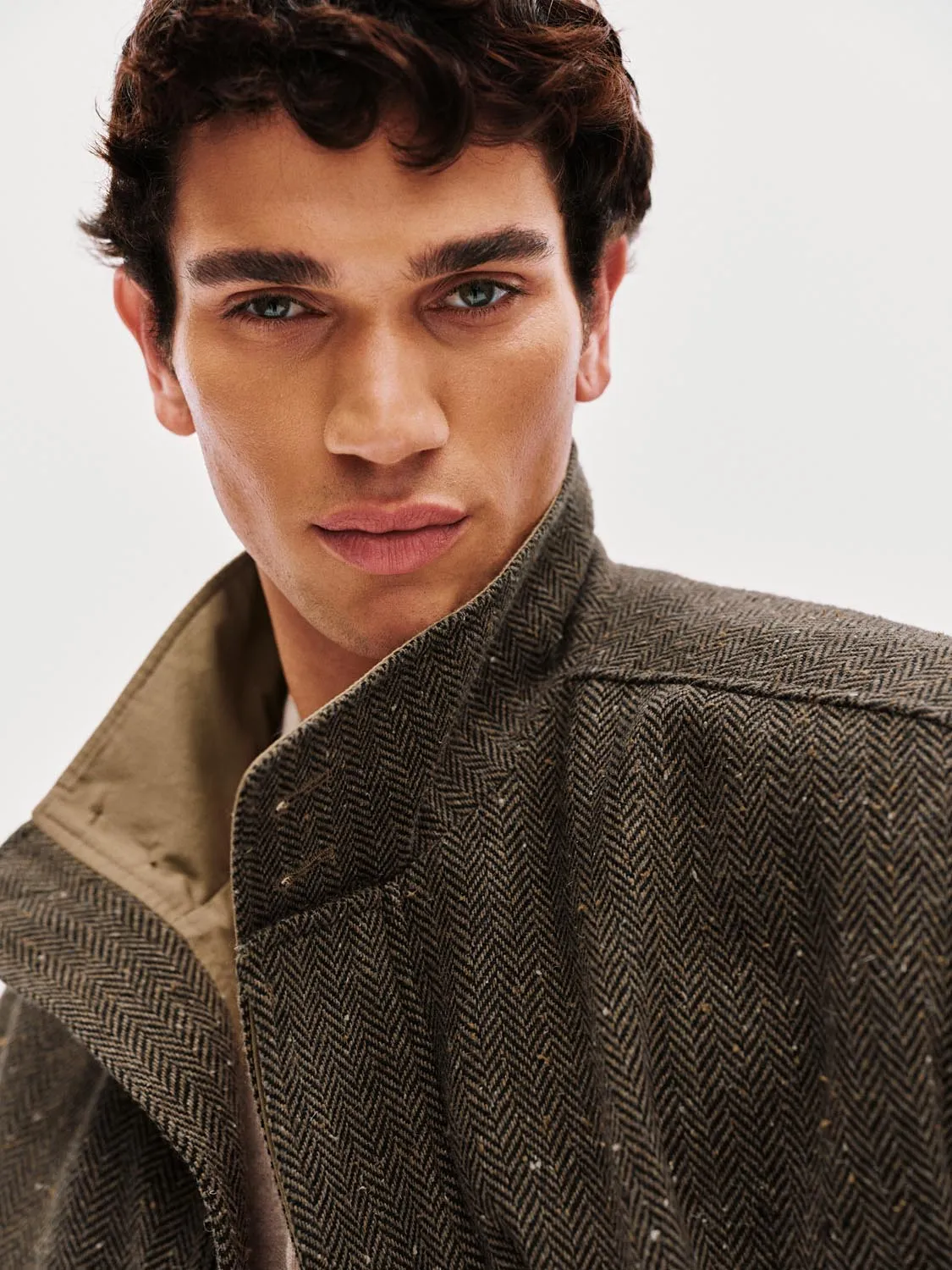 Wool Blend Mock Neck Bomber Jackets sold by Urban Revivo product image thumbnail 3