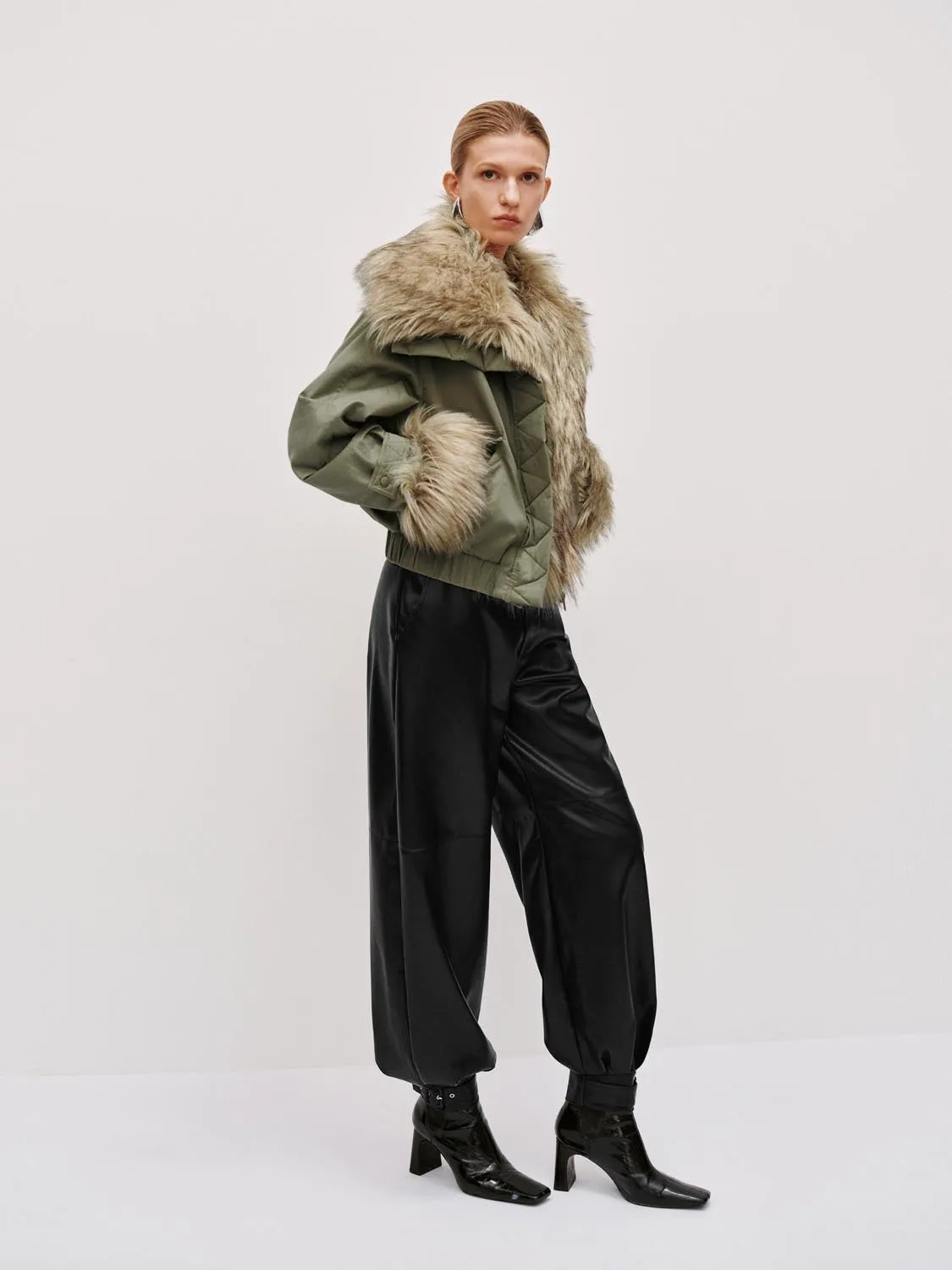 Faux Fur Trim Padded Jackets sold by Urban Revivo product image thumbnail 5