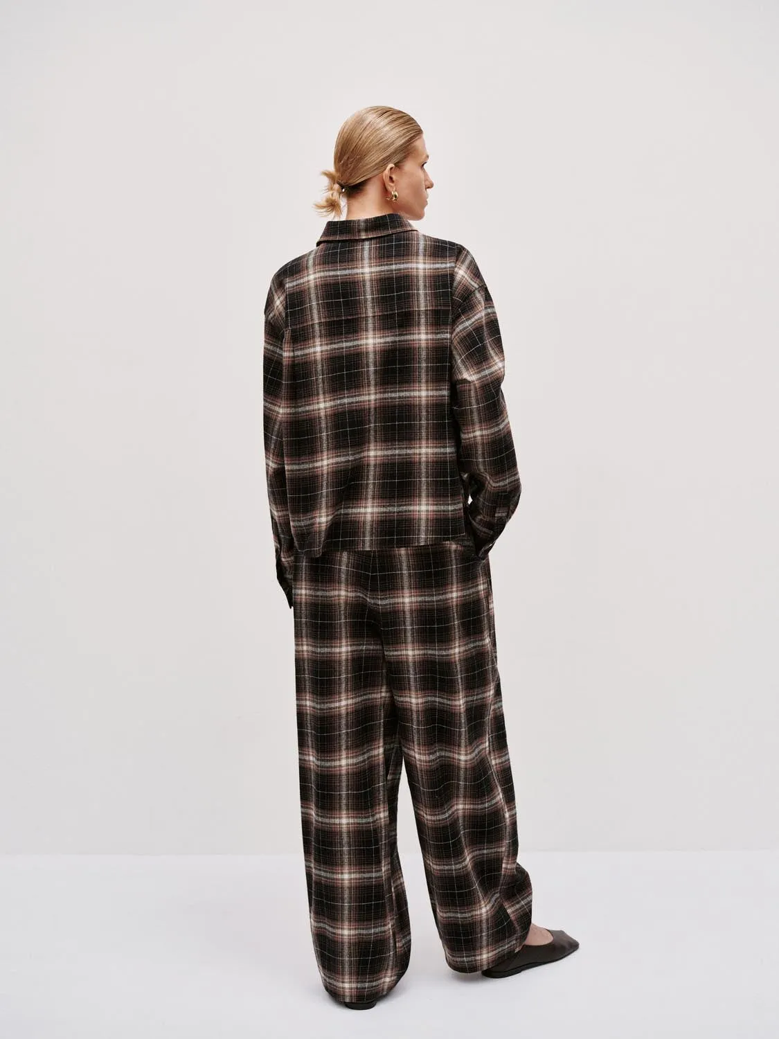 Check Wide Leg Pants sold by Urban Revivo product image thumbnail 4