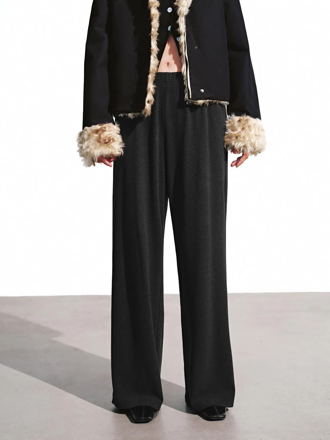 Pull On Wide Leg Pants sold by Urban Revivo