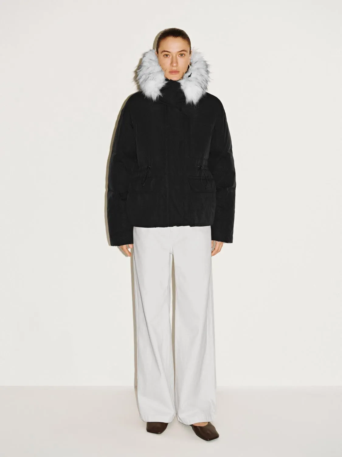 Hooded Funnel Neck Down Jackets sold by Urban Revivo product image thumbnail 4