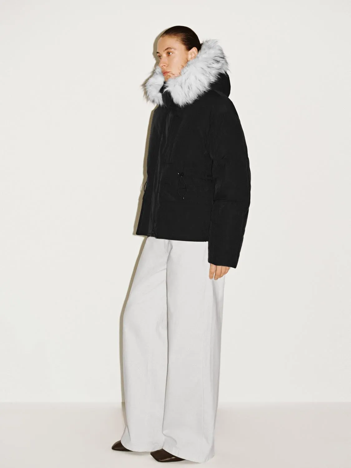 Hooded Funnel Neck Down Jackets sold by Urban Revivo product image thumbnail 5