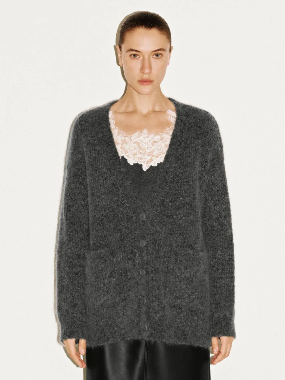 2 In 1 Laced Knitted Cardigans sold by Urban Revivo