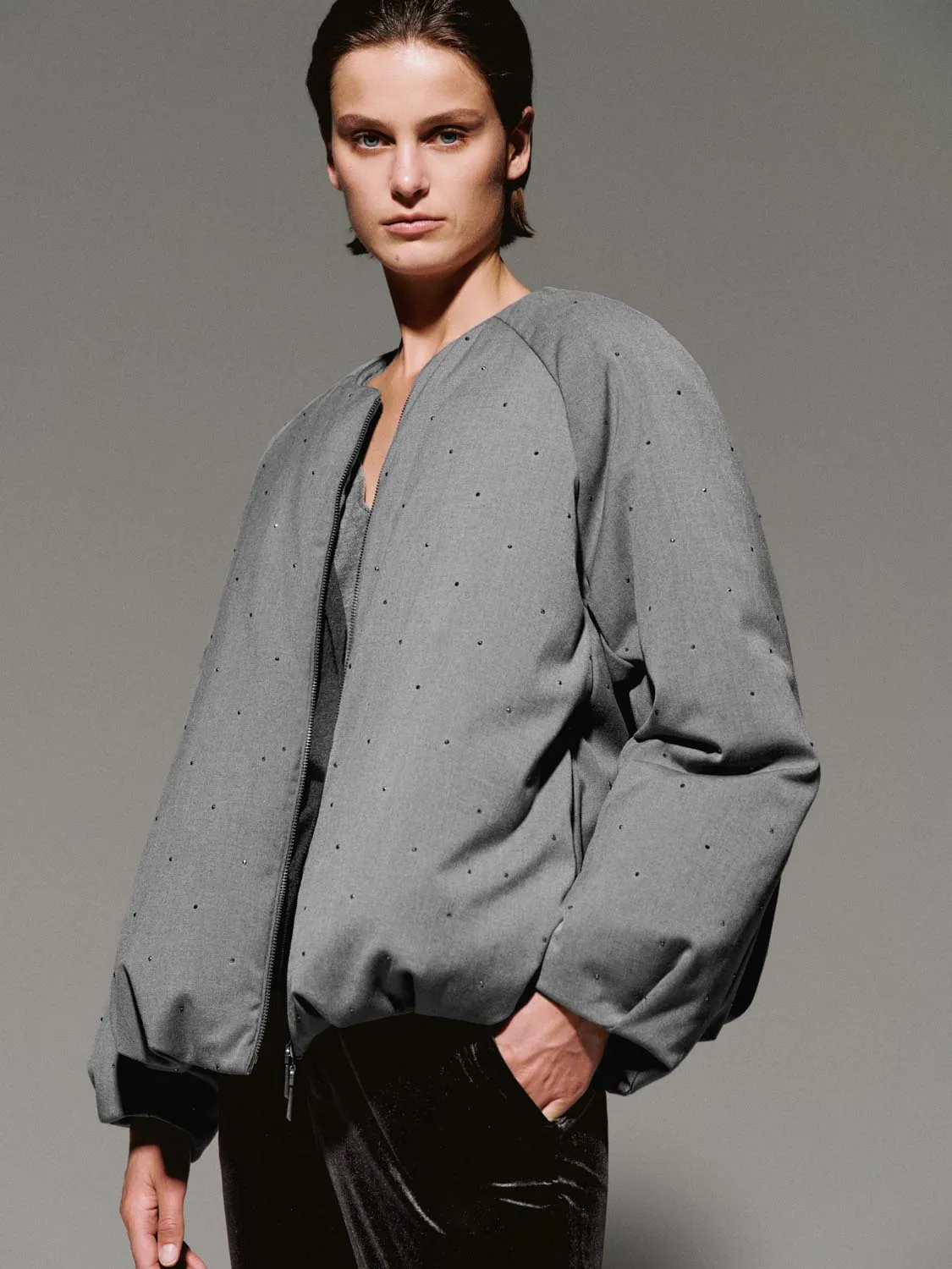 Crew Neck Down Jackets sold by Urban Revivo product image thumbnail 2