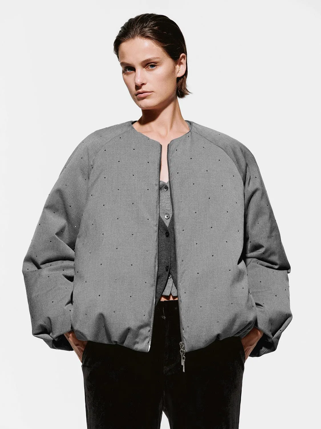 Crew Neck Down Jackets sold by Urban Revivo