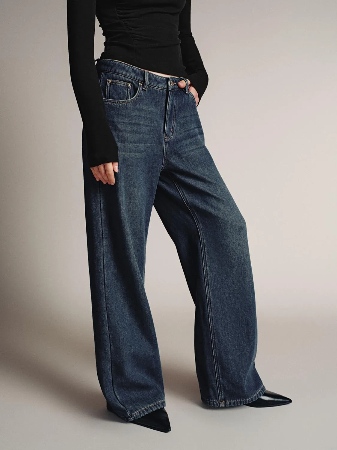 Wide Leg Jeans sold by Urban Revivo product image thumbnail 3