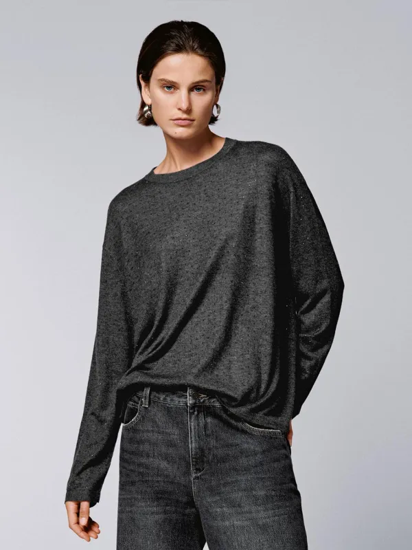 Crew Neck Long Sleeve Knitted T-Shirts sold by Urban Revivo