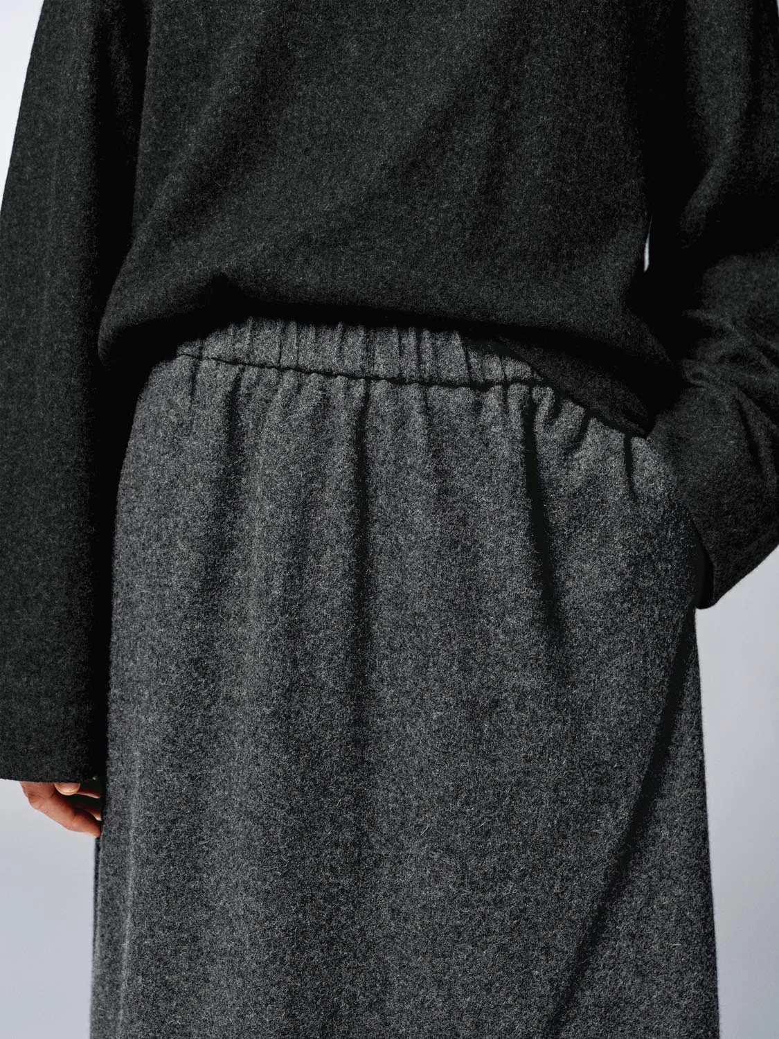 Wool Blend Pull On Straight Midi Skirts sold by Urban Revivo product image thumbnail 5