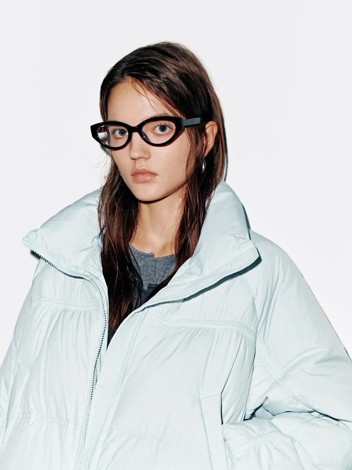 Funnel Neck Quilted Down Jackets sold by Urban Revivo product image thumbnail 3