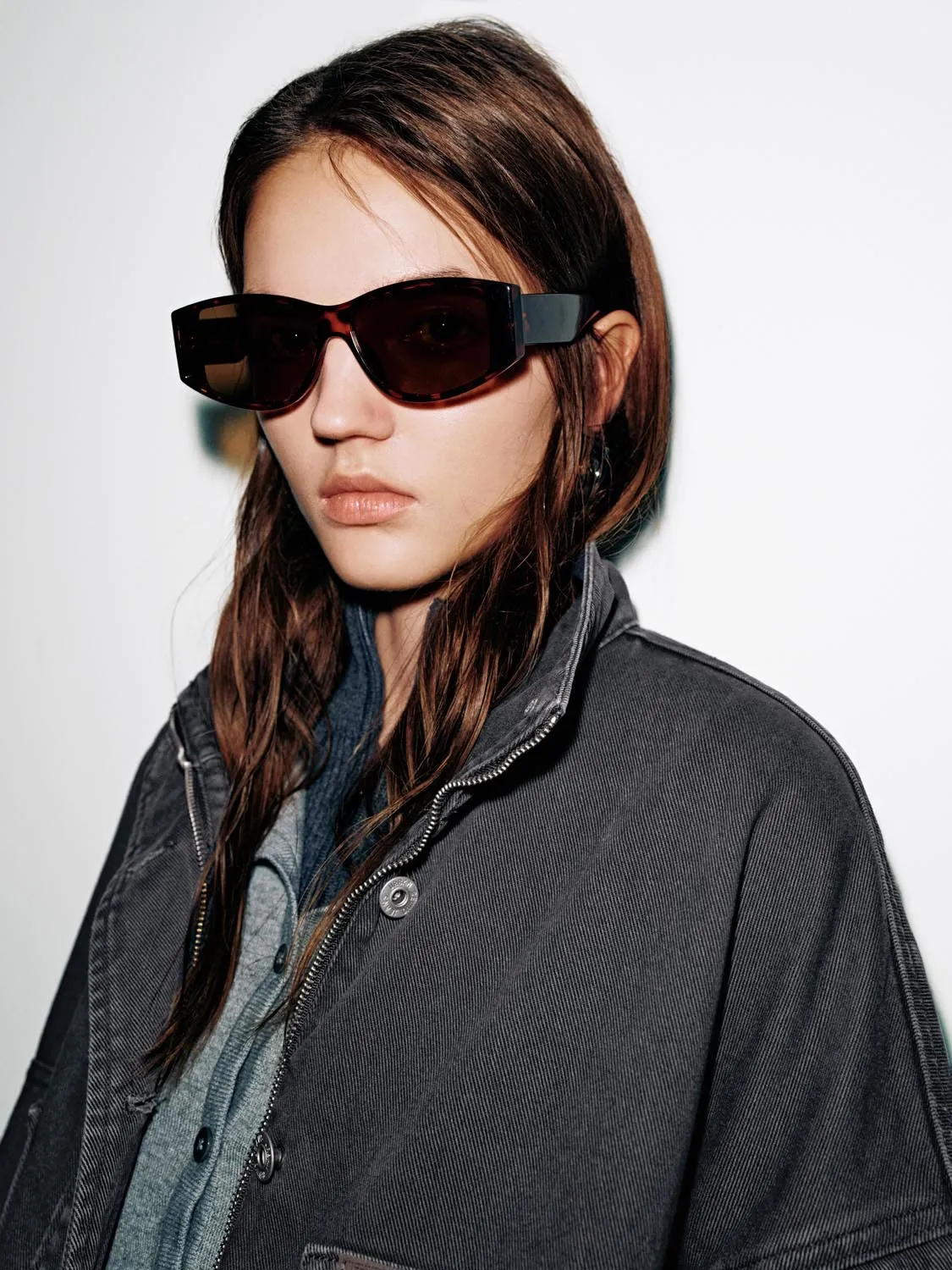 Funnel Neck Denim Bomber Jackets sold by Urban Revivo product image thumbnail 3