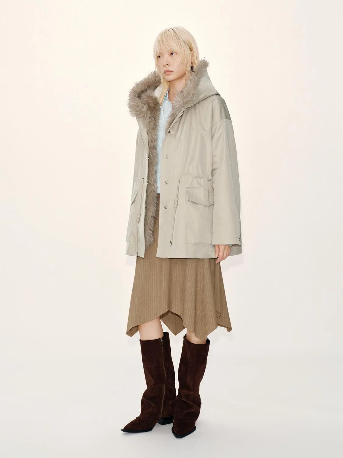 Oversize Hooded Padded Jackets sold by Urban Revivo product image thumbnail 5