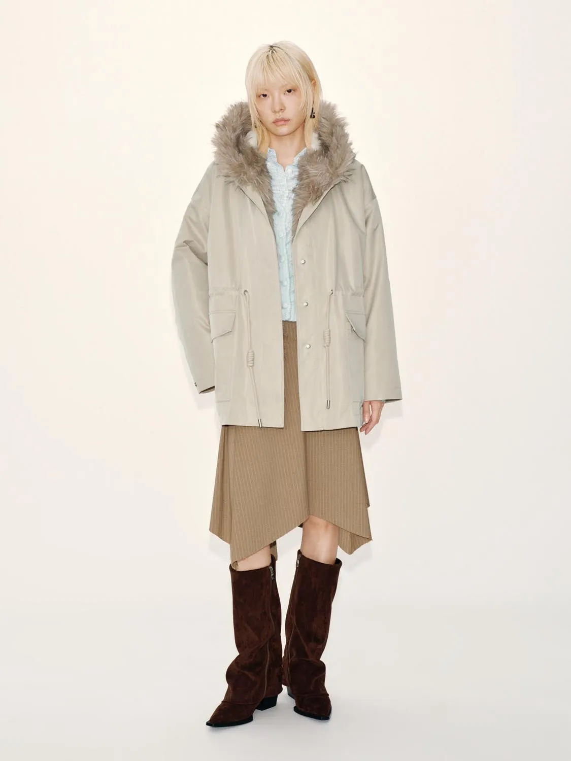 Oversize Hooded Padded Jackets sold by Urban Revivo product image thumbnail 4