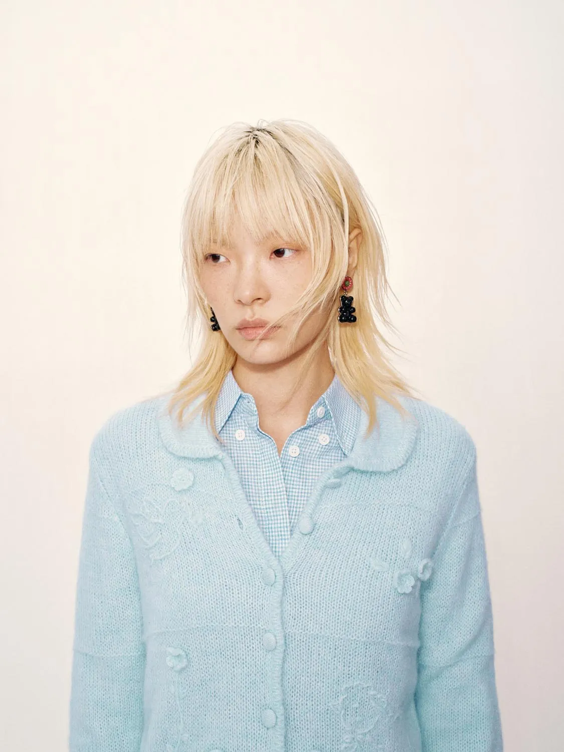 Crochet Floral Applique Knitted Cardigans sold by Urban Revivo product image thumbnail 3