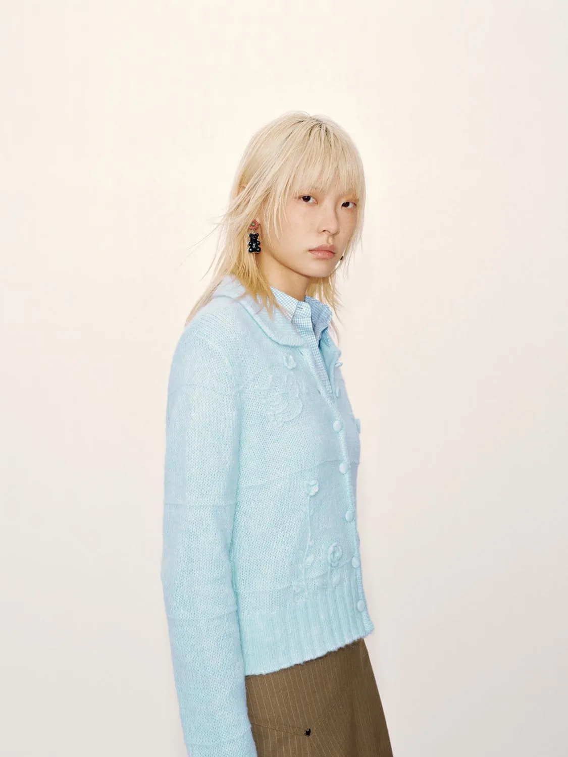 Crochet Floral Applique Knitted Cardigans sold by Urban Revivo product image thumbnail 2