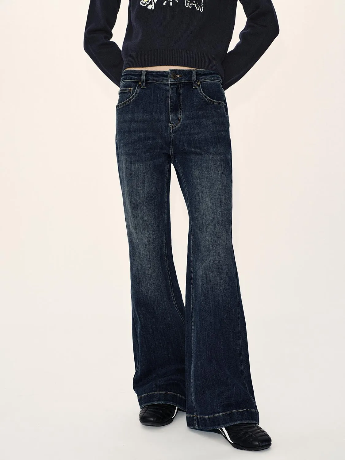 Flare Leg Jeans sold by Urban Revivo