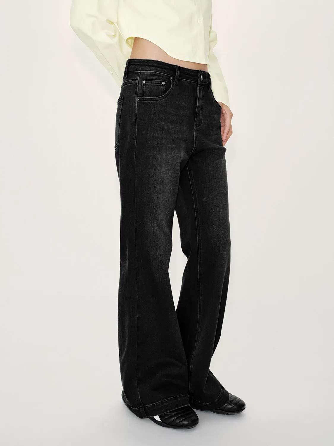 Flare Leg Jeans sold by Urban Revivo product image thumbnail 3