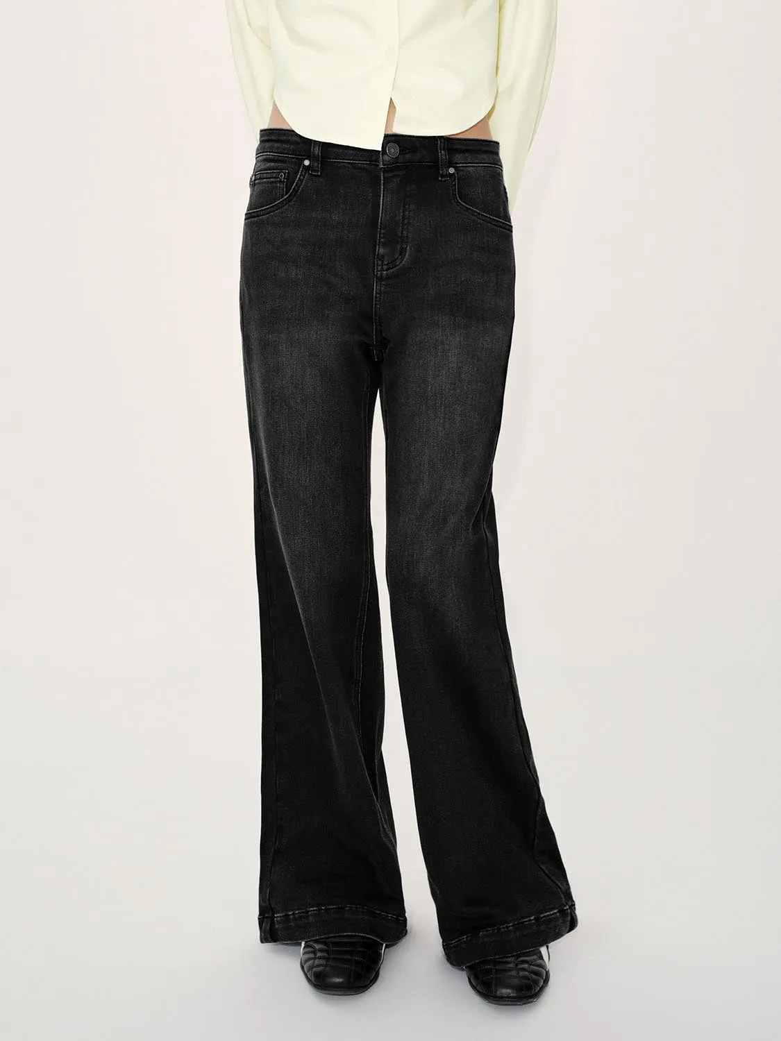 Flare Leg Jeans sold by Urban Revivo