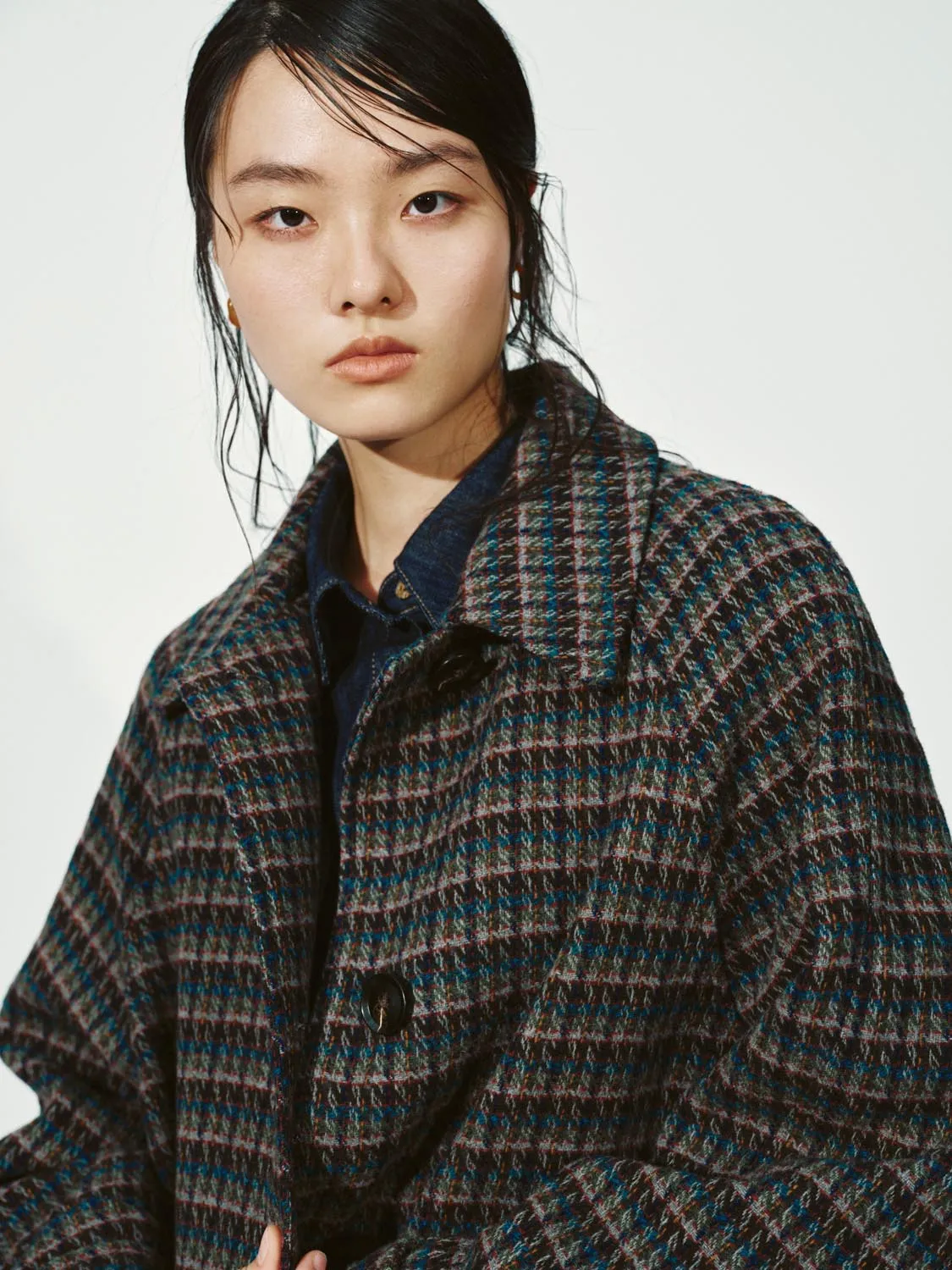 Contrast Plaid Coats sold by Urban Revivo product image thumbnail 3