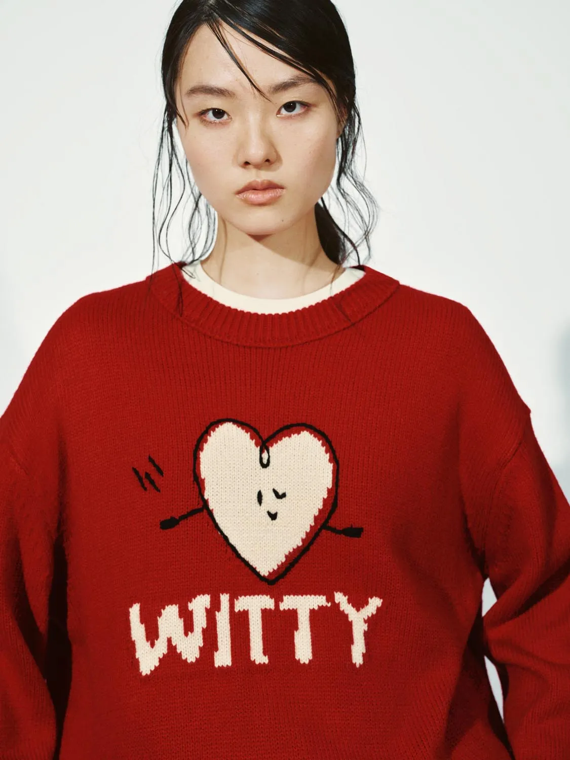 Intarsia Long Sleeve Knitted T-Shirts sold by Urban Revivo product image thumbnail 3