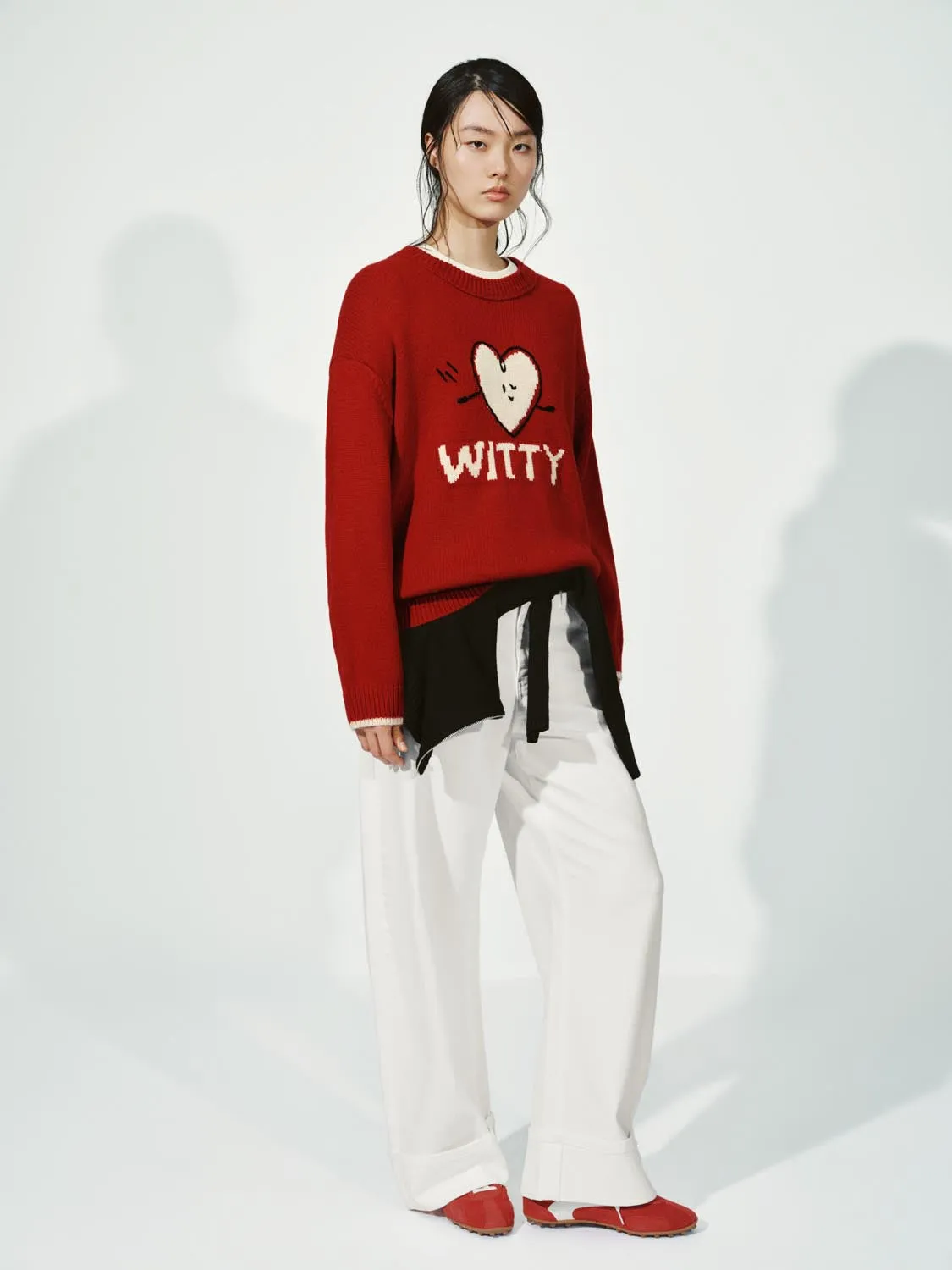 Intarsia Long Sleeve Knitted T-Shirts sold by Urban Revivo product image thumbnail 5