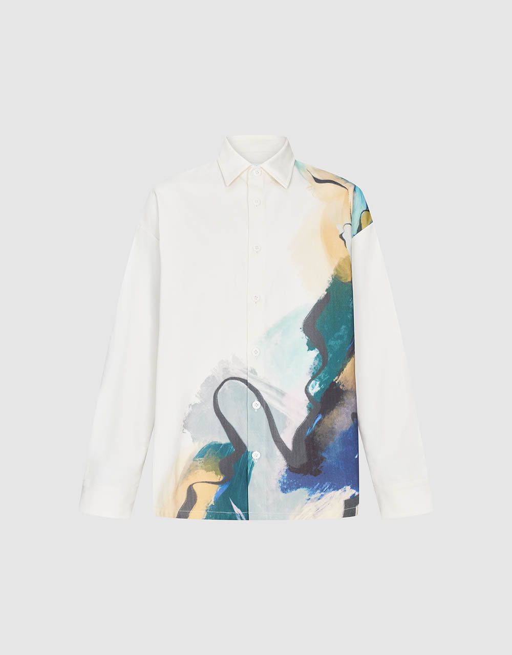 Printed Button Up Loose Shirt sold by Urban Revivo product image thumbnail 2
