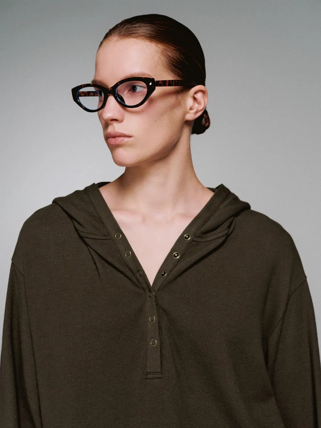 Hooded Loose Fit Long Sleeve T-Shirts sold by Urban Revivo product image thumbnail 3
