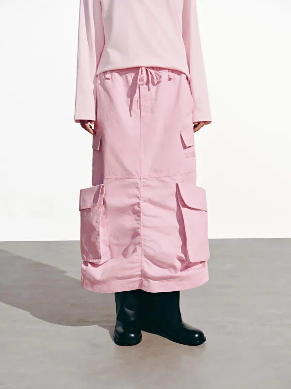Flap Pockets Cargo Midi Skirts sold by Urban Revivo